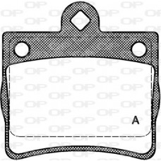 BPA0630.00 OPEN PARTS Комплект гальмівних колодок дисковий гальм