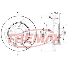 BD-3258 FREMAX Гальмівний диск