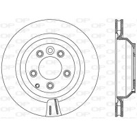 BDR2489.20 OPEN PARTS Гальмівний диск