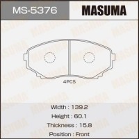 MS-5376 MASUMA Комплект гальмівних колодок