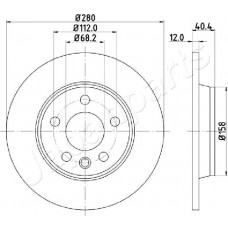 DP-0926 JAPANPARTS Гальмівний диск