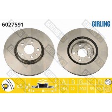 6027591 GIRLING Гальмівний диск
