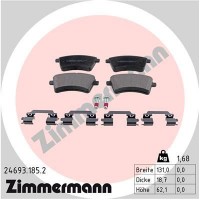 24693.185.2 ZIMMERMANN Комплект гальмівних колодок дисковий гальм