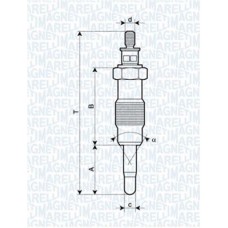 062582804304 MAGNETI MARELLI Свічка розжарювання