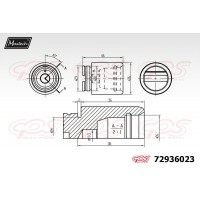 72936023 MAXTECH Поршень корпус скоби гальма