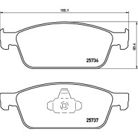 FK20075 KAISHIN Комплект гальмівних колодок дисковий гальм