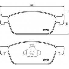 FK20075 KAISHIN Комплект гальмівних колодок дисковий гальм