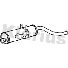 230087 KLARIUS Глушник вихлопних газів кінцевий