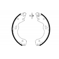0 986 487 654 BOSCH Комплект гальмівних колодок