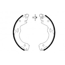 0 986 487 654 BOSCH Комплект гальмівних колодок