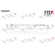 FBS09079 FTE Тросик, cтояночный тормоз