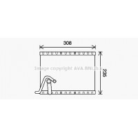PEV401 AVA QUALITY COOLING Випарник кондиціонера