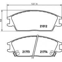MDB1507 MINTEX MINTEX  Гальмівні колодки перед. HONDA Accord 83-85; HYUNDAI Accent, Lantra, Getz