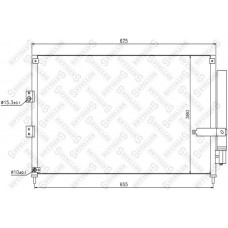 10-45172-SX STELLOX Конденсатор кондиціонера