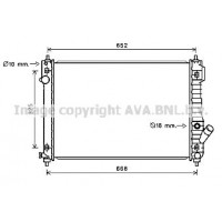 CT2049 AVA QUALITY COOLING Радіатор охолодження двигуна