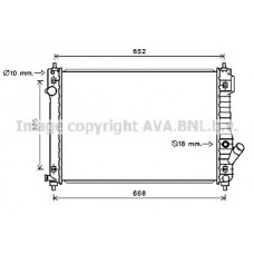 CT2049 AVA QUALITY COOLING Радіатор охолодження двигуна