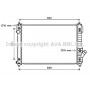 CT2049 AVA QUALITY COOLING Радіатор охолодження двигуна
