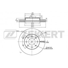 BS-5722 ZEKKERT Гальмівний диск