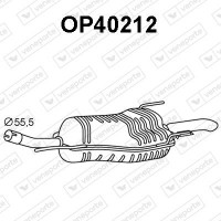 OP40212 VENEPORTE Глушник вихлопних газів кінцевий