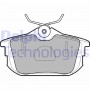 LP1593 DELPHI Комплект гальмівних колодок дисковий гальм
