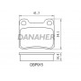 DBP915 DANAHER Комплект гальмівних колодок дисковий гальм