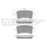 TX 16-36 TOMEX Brakes Комплект гальмівних колодок дисковий гальм