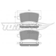 TX 16-36 TOMEX Brakes Комплект гальмівних колодок дисковий гальм