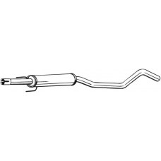 285-957 BOSAL Середній глушник вихлопних газів