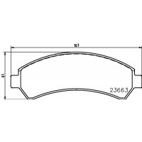 MDB2298 MINTEX КомплеК т гальмівних колодок, дискове гальмо