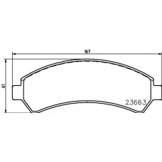 MDB2298 MINTEX КомплеК т гальмівних колодок, дискове гальмо