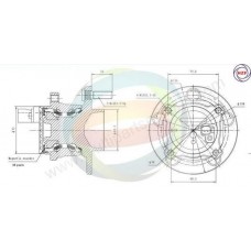 70-010061 MULTIPARTS Комплект підшипника ступиці колеса