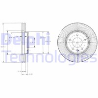 BG4092C DELPHI Гальмівний диск