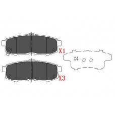 KBP-4555 KAVO PARTS Комплект гальмівних колодок дисковий гальм