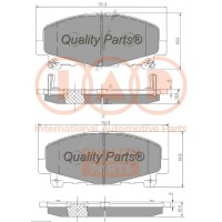 704-06045 IAP QUALITY PARTS КомплеК т гальмівних колодок, дискове гальмо