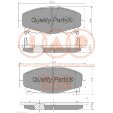 704-06045 IAP QUALITY PARTS КомплеК т гальмівних колодок, дискове гальмо