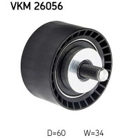 VKM 26056 SKF Паразитный / Ведущий ролик, Зубчастий ремінь