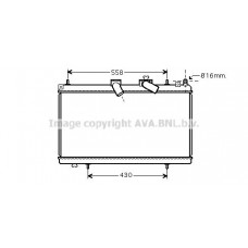 PE2296 AVA QUALITY COOLING Радіатор охолодження двигуна