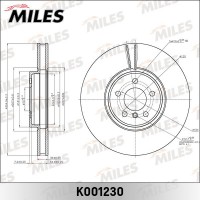 K001230 MILES Гальмівний диск