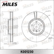 K001230 MILES Гальмівний диск
