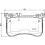 8DB 355 019-671 HELLA КомплеК т гальмівних колодок, дискове гальмо