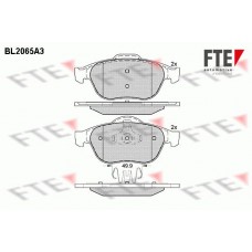 BL2065A3 FTE Комплект гальмівних колодок дисковий гальм