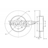TX 72-08 TOMEX Brakes Гальмівний диск