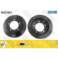 6031651 GIRLING Гальмівний диск