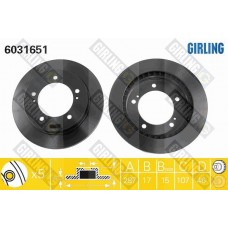 6031651 GIRLING Гальмівний диск