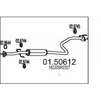01.50612 MTS Середній глушник вихлопних газів