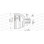 CVJ5121.10 OPEN PARTS Шарнирный комплект, Привідний вал