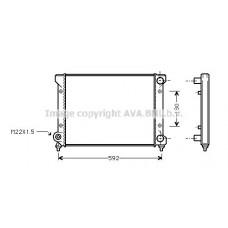 STA2033 AVA QUALITY COOLING Радіатор охолодження двигуна