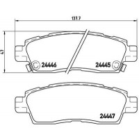 P 10 010 BREMBO Комплект гальмівних колодок, дискове гальмо