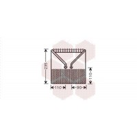 3700V414 VAN WEZEL Випарник кондиціонера