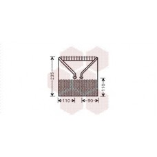 3700V414 VAN WEZEL Випарник кондиціонера